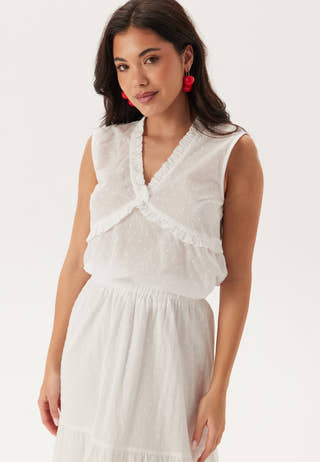 Cotton Dobby Dot Blouse