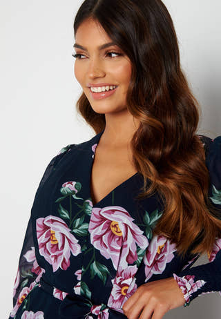 Danessa midi Puff Sleeve Dress