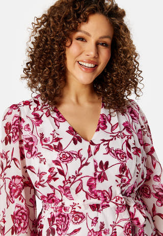 Danessa midi Puff Sleeve Dress