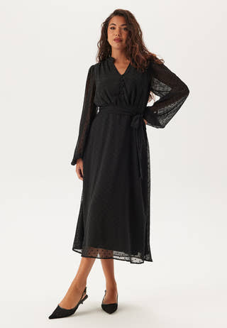 Dotted Button Dress