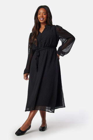 Dotted Button Dress