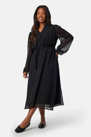 Dotted Button Dress