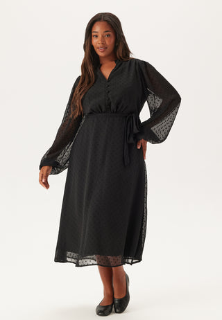 Dotted Button Dress
