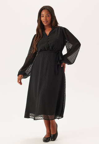 Dotted Button Dress