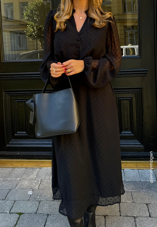 Dotted Button Dress