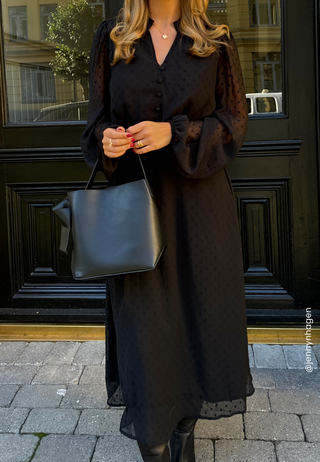 Dotted Button Dress