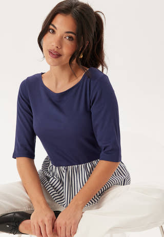 Fabric Mix Top