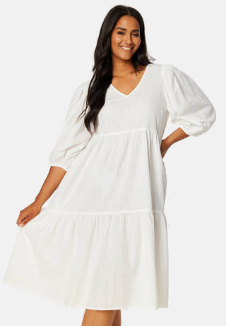 Balloon Sleeve Cotton Dress