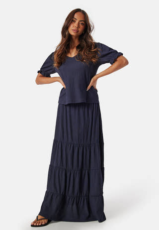 Flounce Maxi Skirt