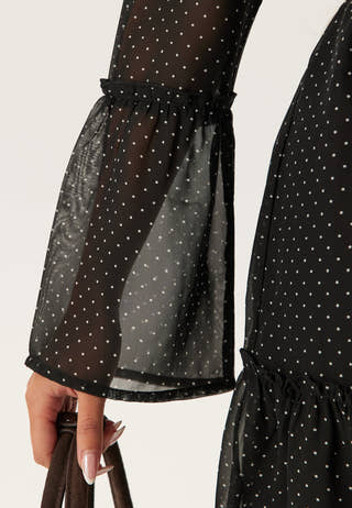 Flounce Sleeve Dress