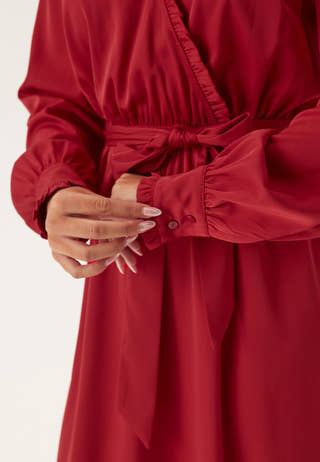 Frill Wrap Dress