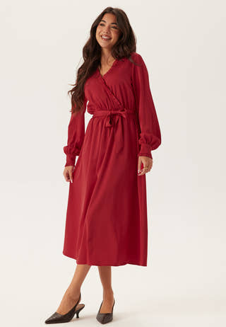 Frill Wrap Dress