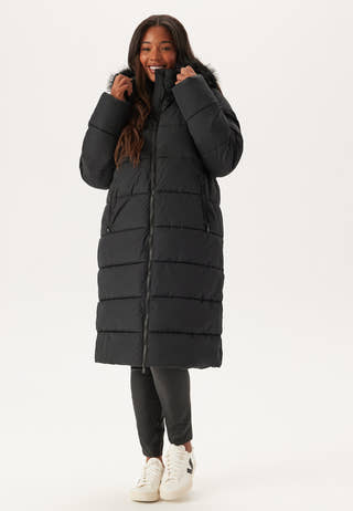 Hooded Padded Long Jacket