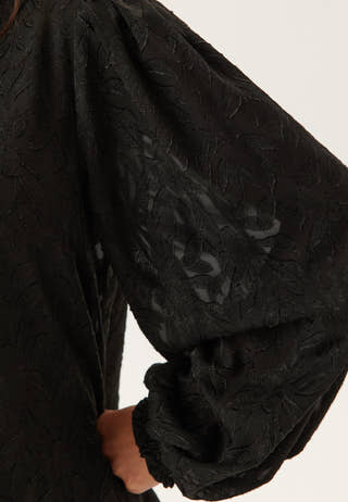 Jacquard Smock Blouse