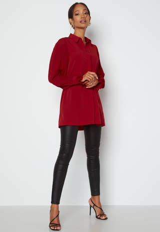Juliana pleated sleeve tunic