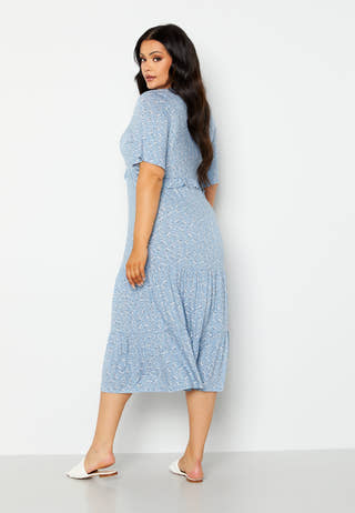 Flounce Jersey Dress