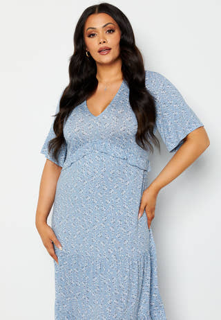 Flounce Jersey Dress
