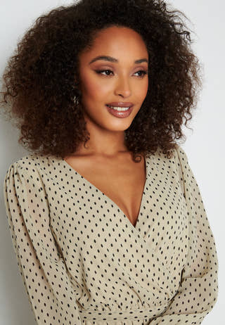 Linn midi Long Sleeve Dress