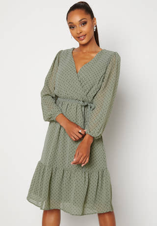 Linn midi Long Sleeve Dress