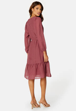 Linn midi Long Sleeve Dress
