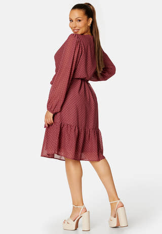 Linn midi Long Sleeve Dress