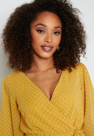 Linn midi Long Sleeve Dress