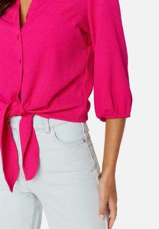 Linn ss knot blouse