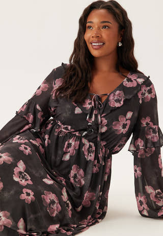 Mesh Frill Dress
