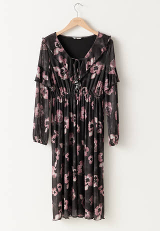 Mesh Frill Dress