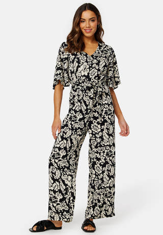 Mollie butterfly sleeve jumpsuit