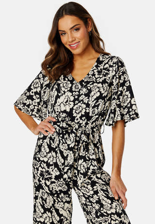 Mollie butterfly sleeve jumpsuit