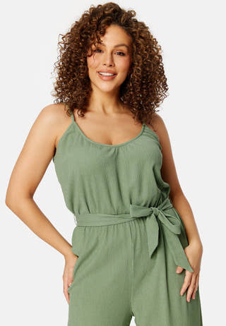 Wide Leg Strap Jumpsuit