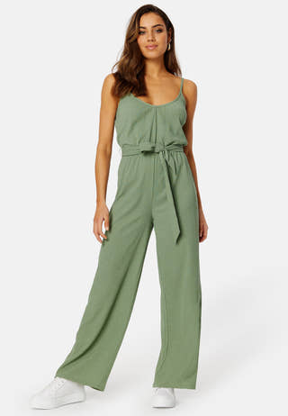 Wide Leg Strap Jumpsuit