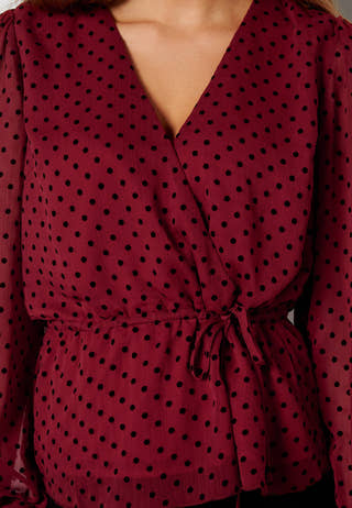 Phebe dot blouse