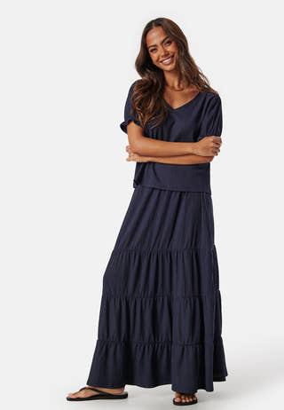 Puff Sleeve V-neck Top