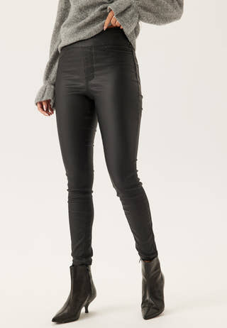 Push-up Coated Slim Trousers