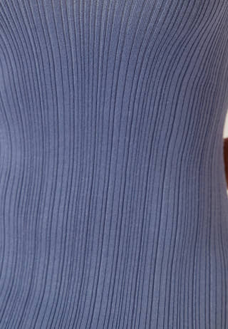 Rib Sculpted Knitted Dress