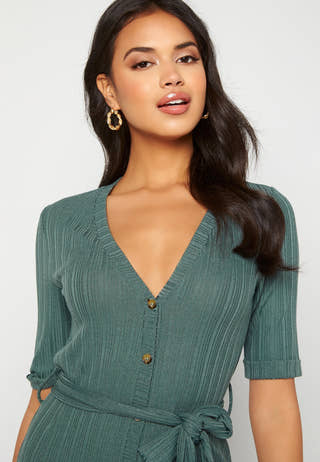 Sandie rib dress