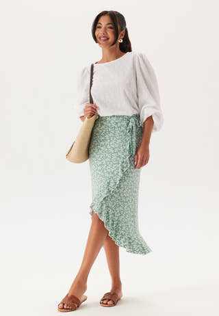Frill Wrap Skirt