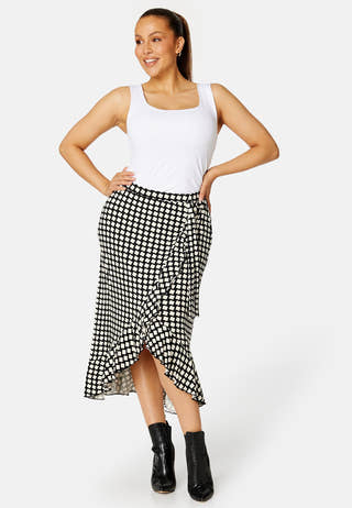 Frill Wrap Skirt