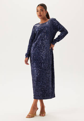 Sequin Long Midi Dress