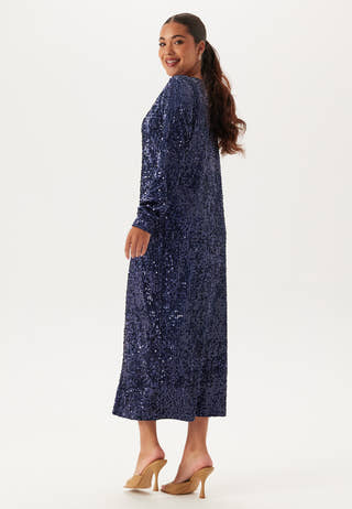 Sequin Long Midi Dress