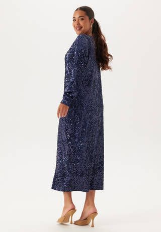Sequin Long Midi Dress