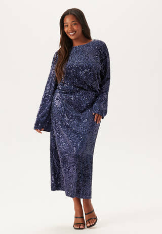 Sequin Trumpet Sleeve Top