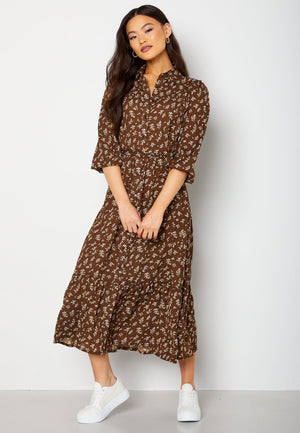 Serene puff sleeve dress