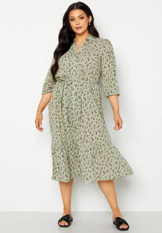 Serene puff sleeve dress