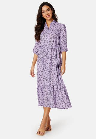 Serene puff sleeve dress