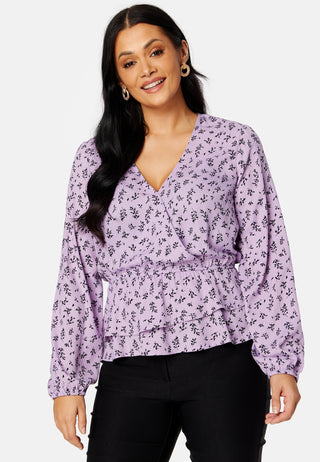 Serene wrap blouse
