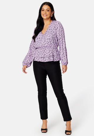 Serene wrap blouse