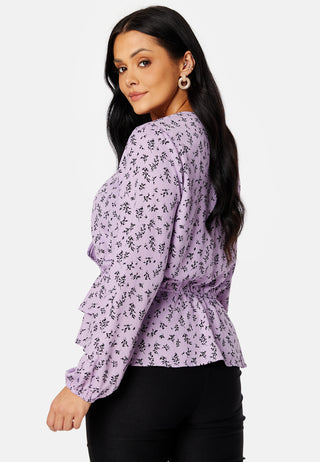 Serene wrap blouse